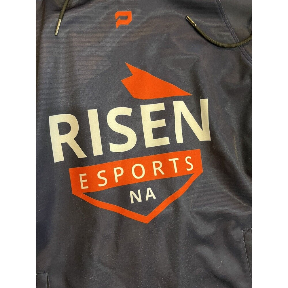 Risen Esports Pryde Hoodie Men’s Large Blue Orange Pullover - Picture 2 of 6